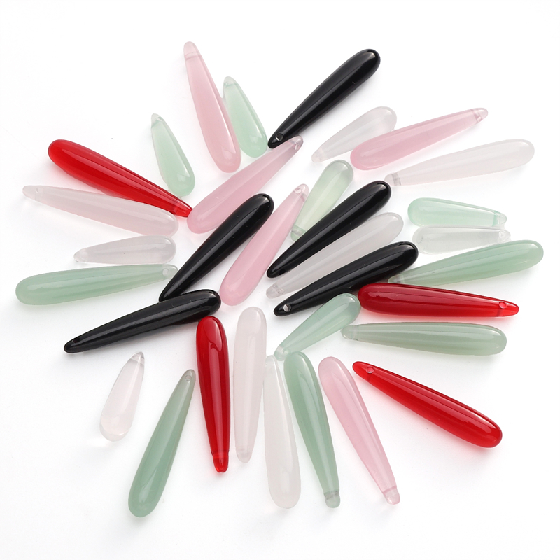 Resin Art Materials Wholesale - 5pcs Beads Resin Teardrop Shape Loose