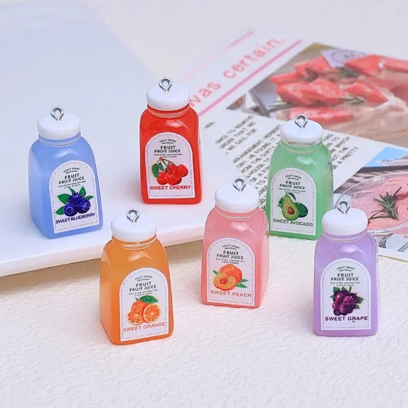 Resin Art Materials Wholesale - 10Pcs Kawaii Mini 3D Cherry Orange