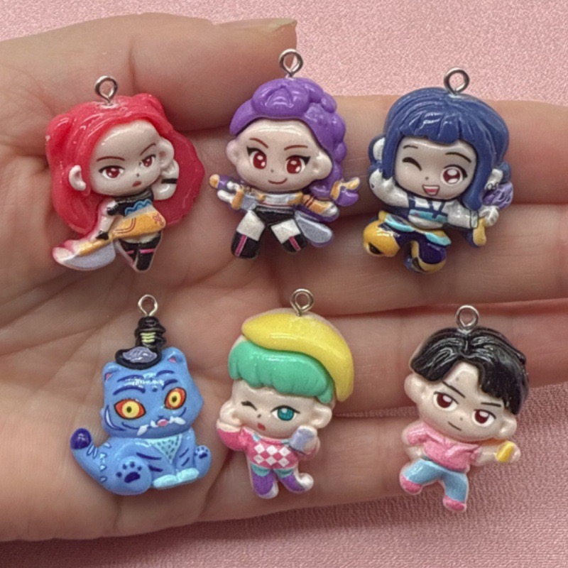 Resin Art Materials Wholesale - 10pcs resin cartoon pendant, DIY jewelry