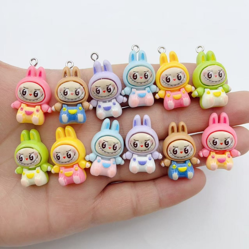 Resin Art Materials Wholesale - 10Pcs Kawaii Rabbit Strawberry House Resin