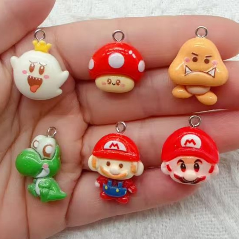 Resin Art Materials Wholesale - 10pcs resin cartoon pendant, DIY jewelry