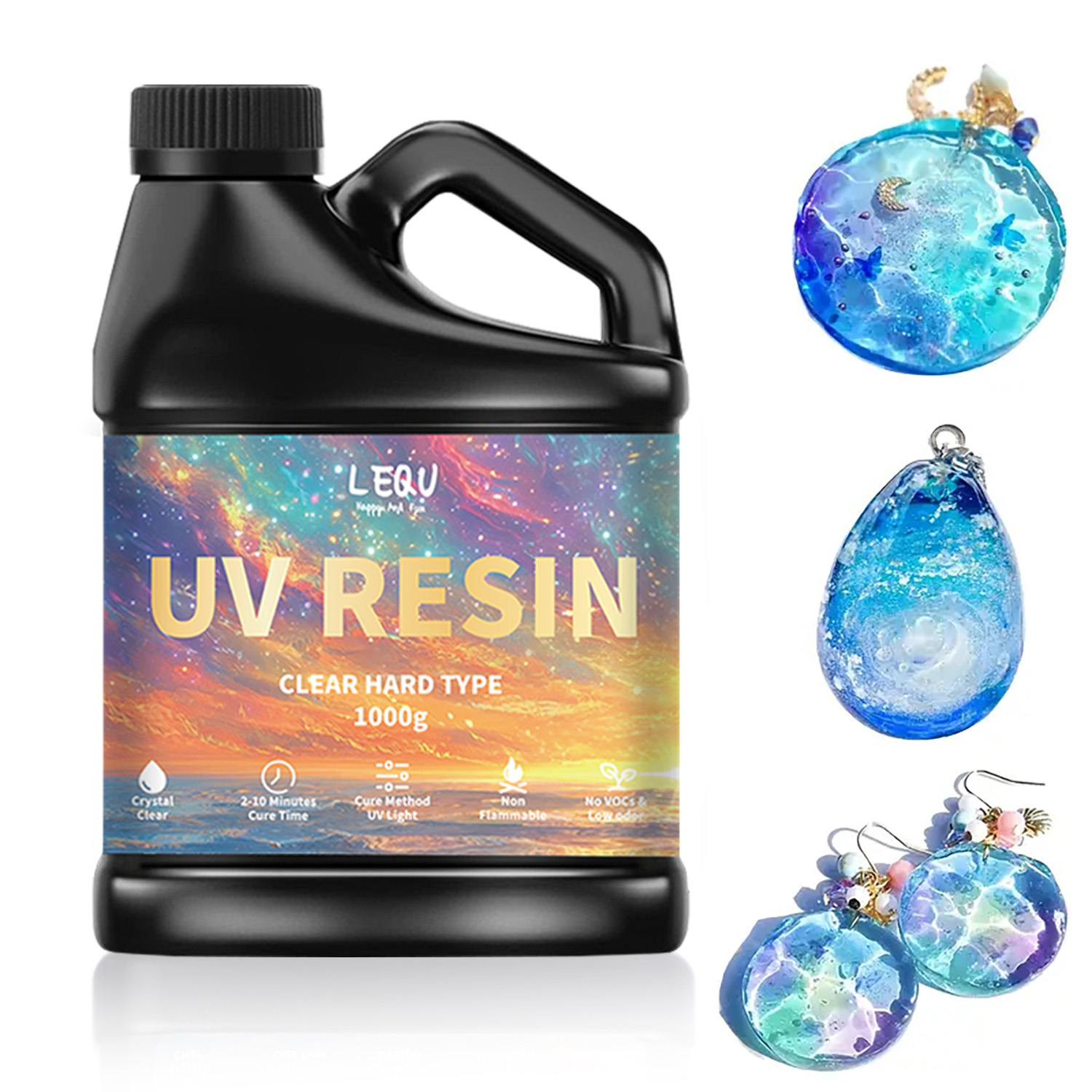 Uv Resin Clear Hard - 100/200/500/1000g UV Epoxy Resin Glue High