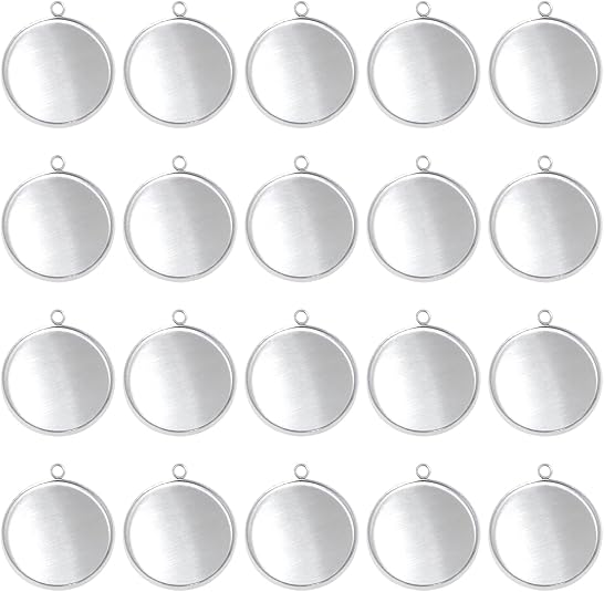 20 Pieces Stainless Steel Roun - Resin Art Materials Wholesale recension och pris