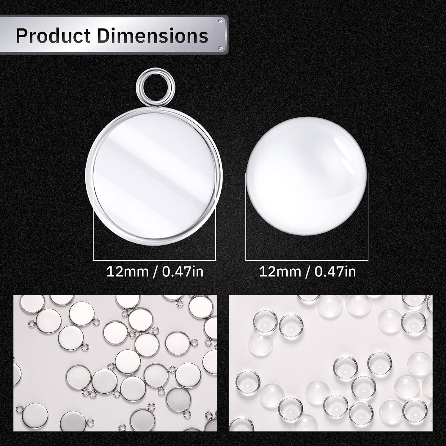 20 Pieces Stainless Steel Roun - Resin Art Materials Wholesale recension och pris