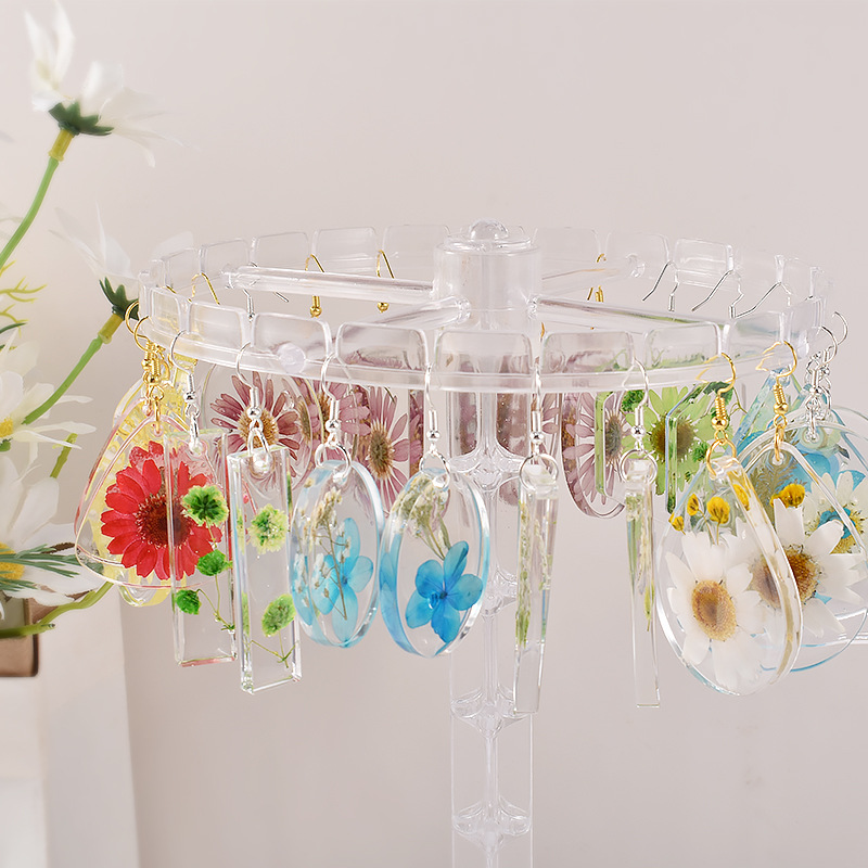Geometric Earring Pendant Sili - Uv Resin Clear Hard recension och pris