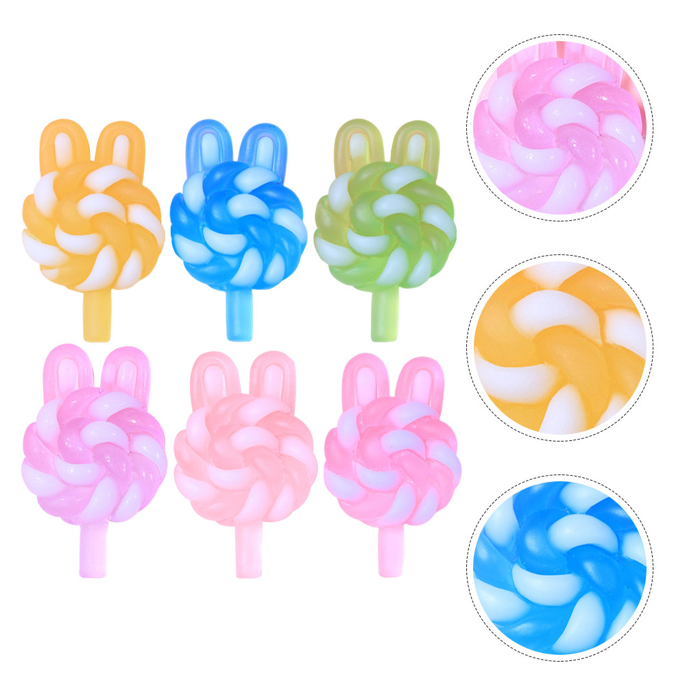 24Pcs Cute Cartoon Lollipop Ch - Resin Art Materials Wholesale recension och pris