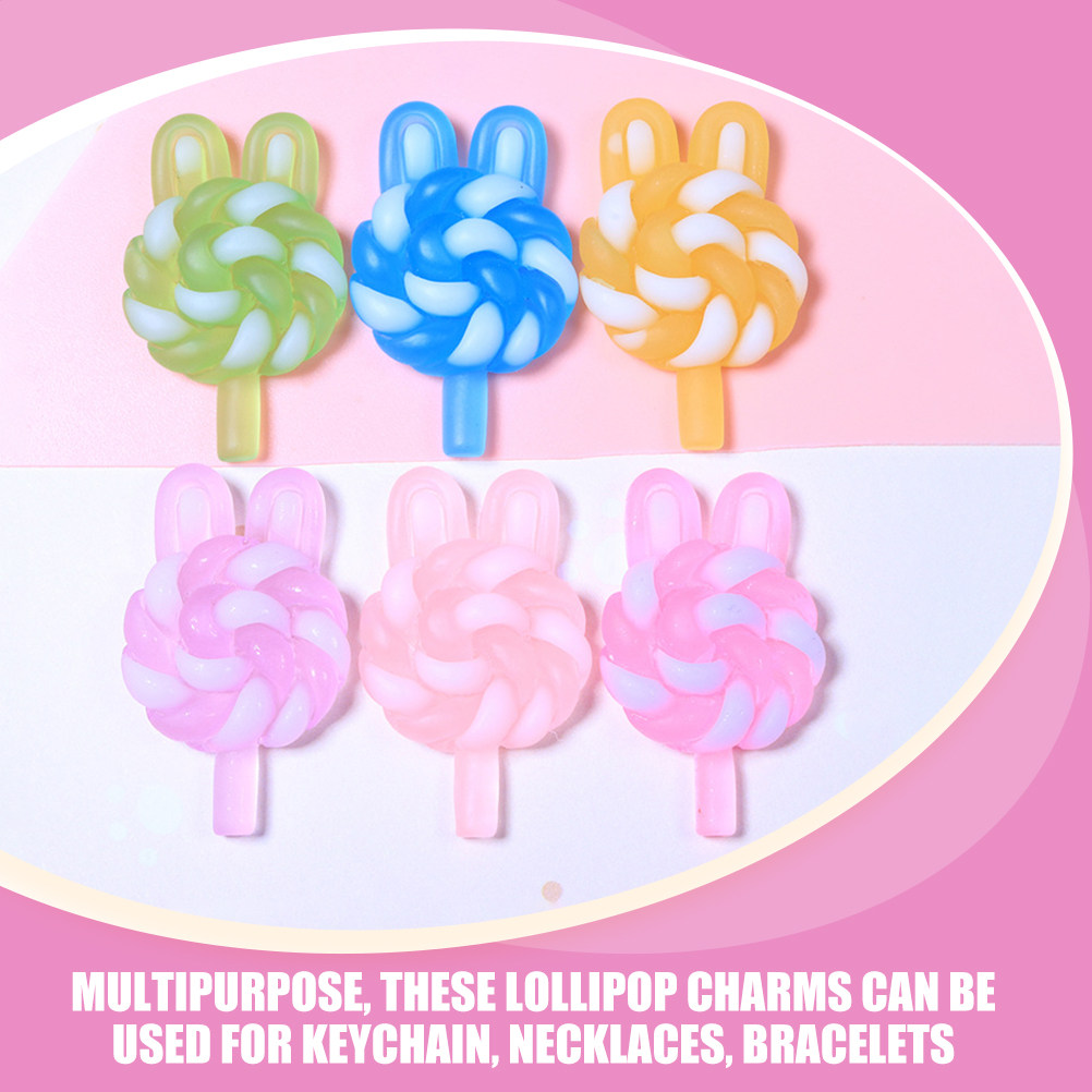 24Pcs Cute Cartoon Lollipop Ch - Resin Art Materials Wholesale recension och pris