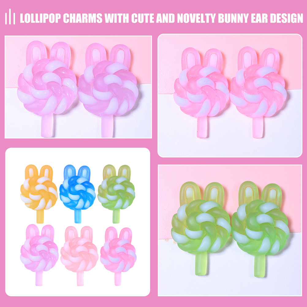 24Pcs Cute Cartoon Lollipop Ch - Resin Art Materials Wholesale recension och pris