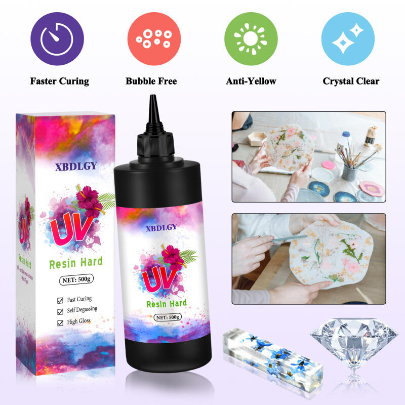 200g/250g/500g UV Resin Hard G - Uv Resin Clear Hard recension och pris