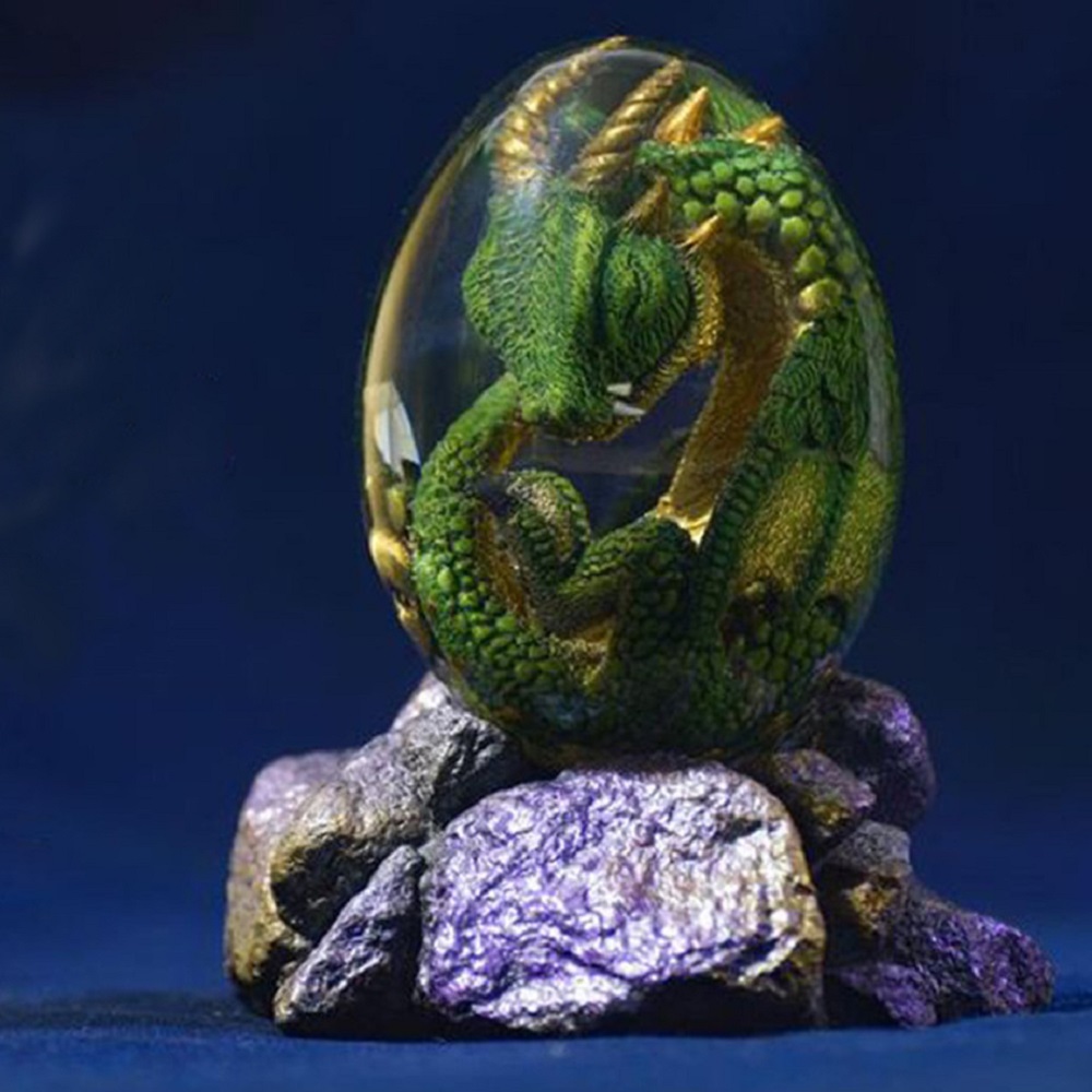 Lava Dragon Egg Statue With St - Resin Art Table Top recension och pris