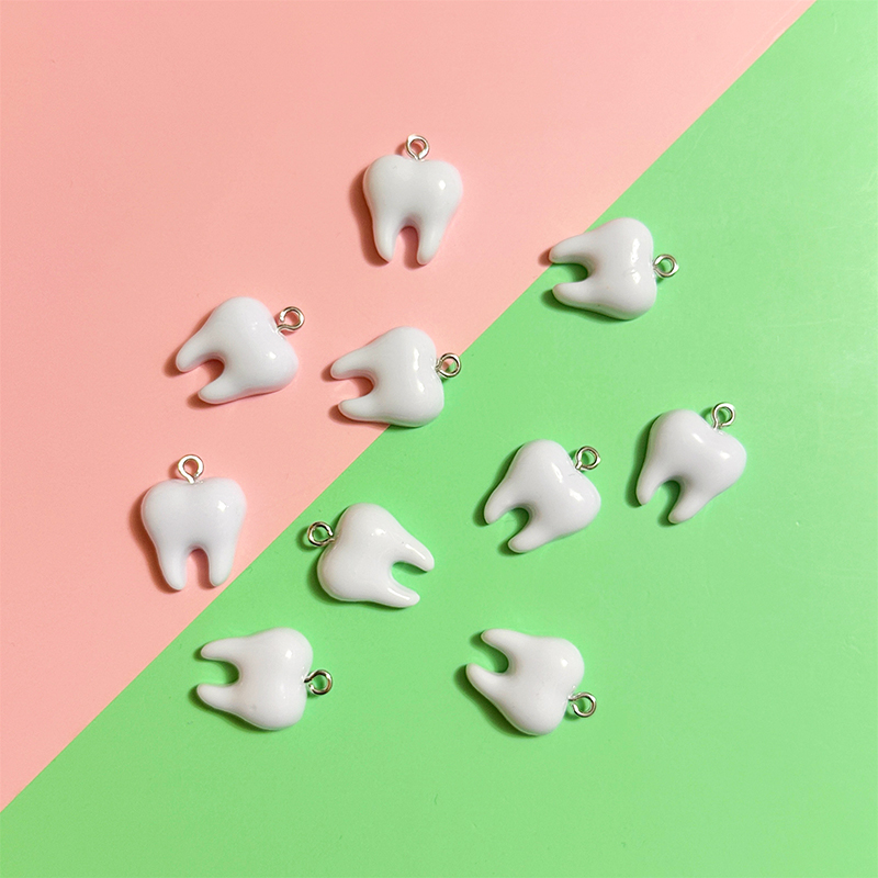 10pcs Cute White Teeth Resin P - Resin Art Diy Kit recension och pris
