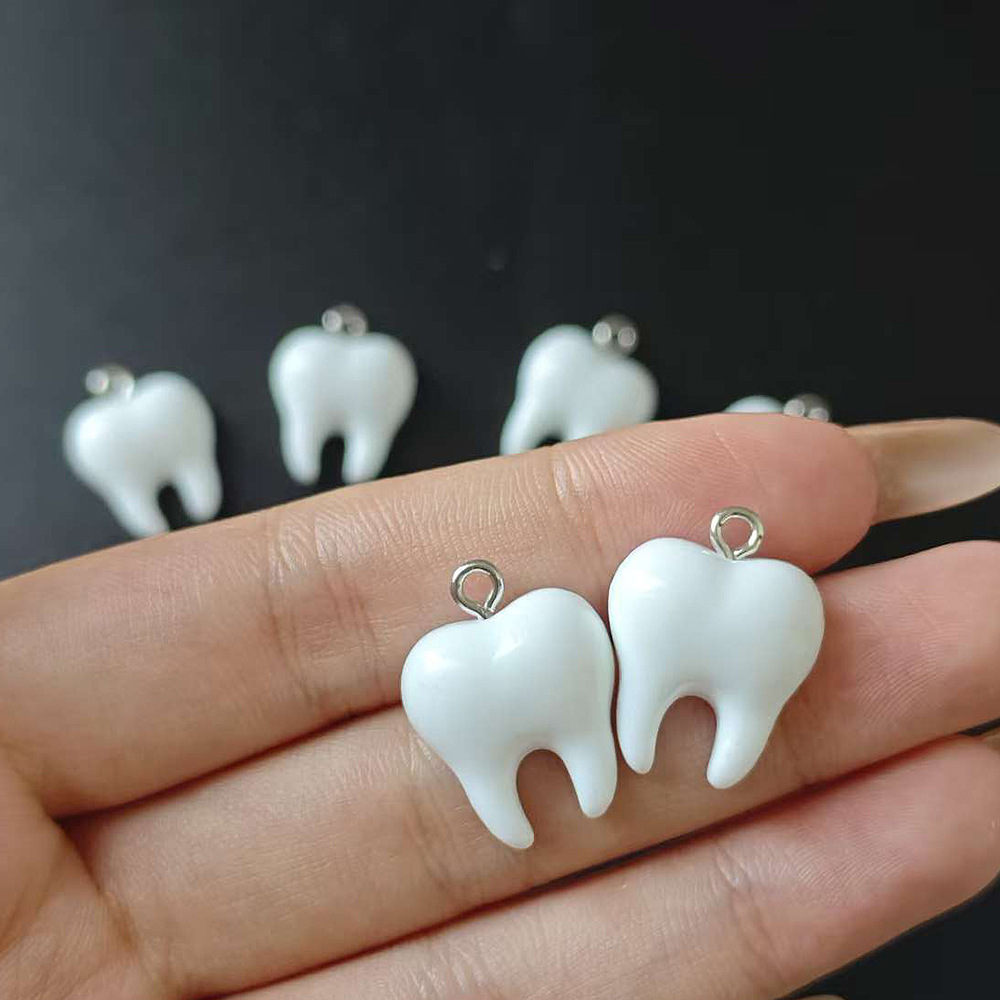 10pcs Cute White Teeth Resin P - Resin Art Diy Kit recension och pris