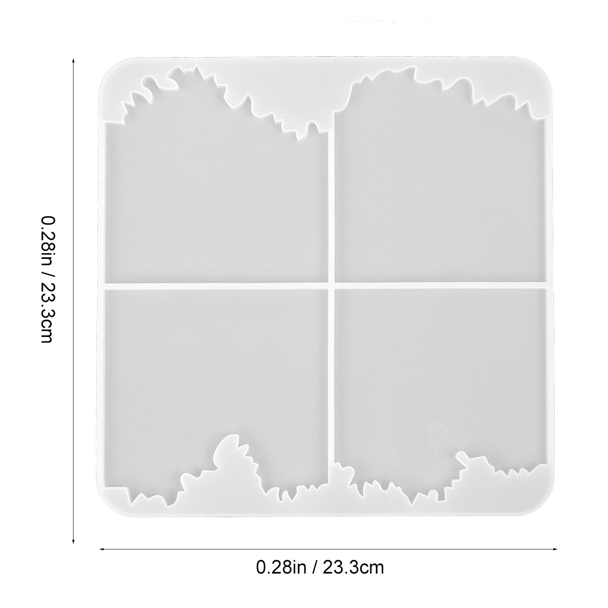 1Pcs DIY Crystal Epoxy Silicon - Coaster Mold Square recension och pris