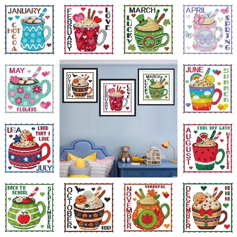 Months Dessert Cup 5D Diamond  - Resin Art Kit For Beginners recension och pris