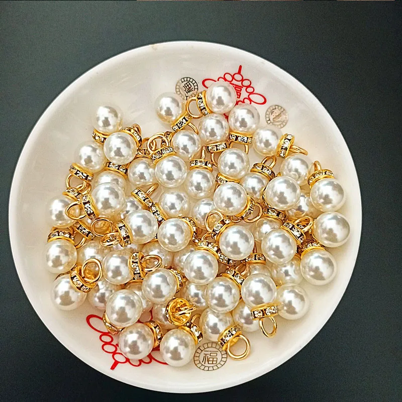 30Pcs Round Pearl Diamond Pend - Resin Art Design For Wedding recension och pris