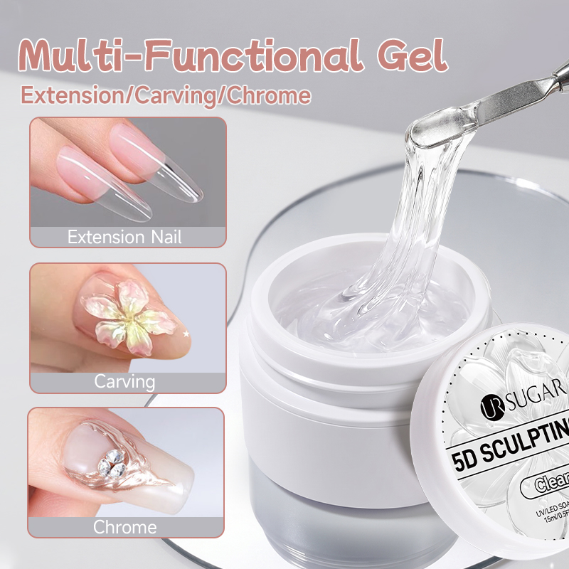 UR SUGAR 15ml Clear 5D Sculpti - Uv Resin Clear Hard recension och pris