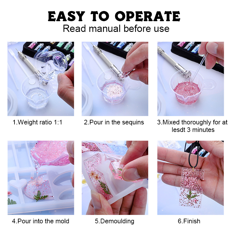 Epoxy Resin Silicone Molds Sta - Uv Resin Clear Hard recension och pris