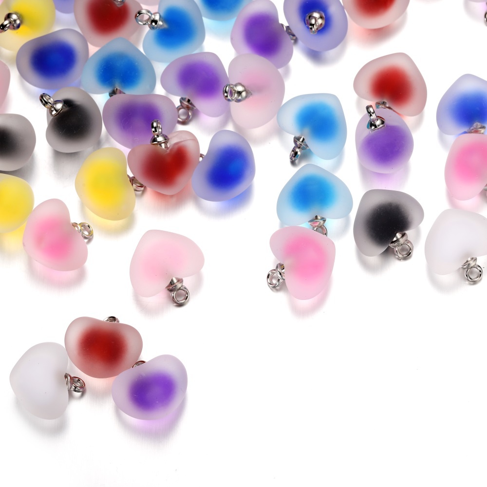 10pcs/lot Resin Frosted Multic - Resin Art Necklace recension och pris
