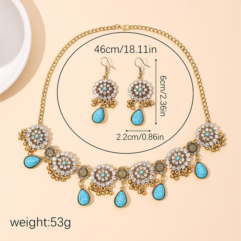 Kymyad Ethnic Vintage Rhinesto - Resin Art Necklace recension och pris