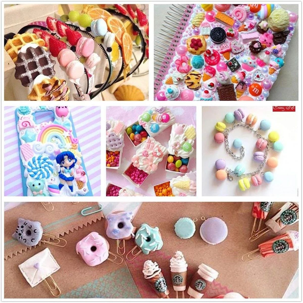 30pcs Random Candy Slime Charm - Resin Art Diy Kit recension och pris