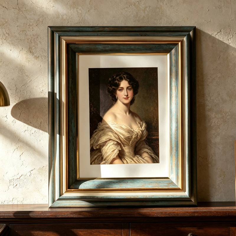 Vintage Picture Frame A4 6‑10  - Resin Art Table Top recension och pris