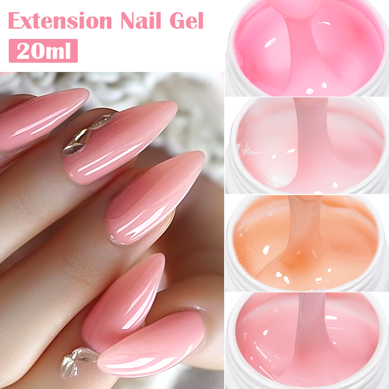 MEET ACROSS 20ml Extension Gel - Uv Resin Clear Hard recension och pris