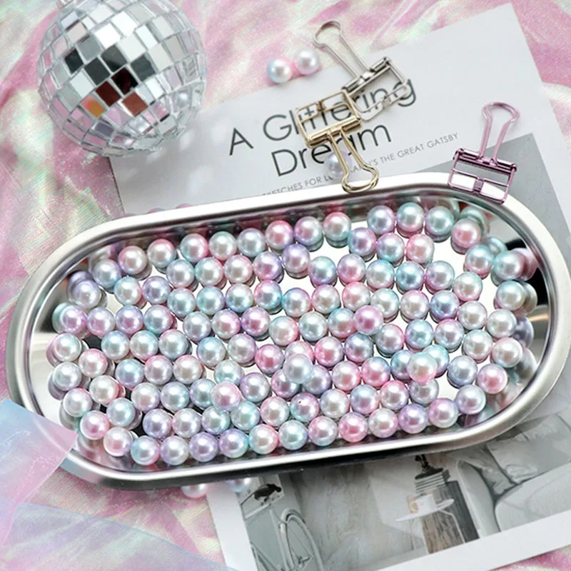 200Pcs Round Pearl Gradient Ma - Resin Art Design For Wedding recension och pris