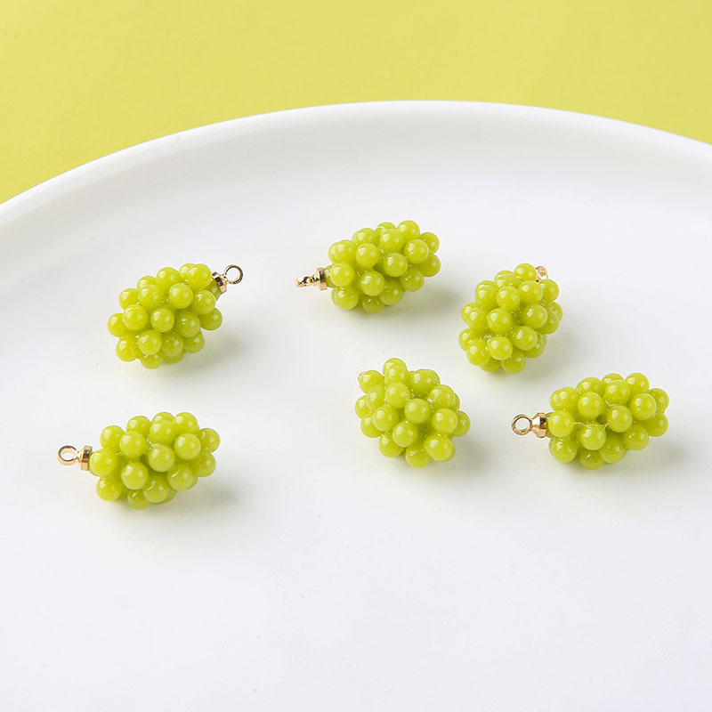 6pcs Cute Little Grapes Resin  - Resin Art Materials Wholesale recension och pris