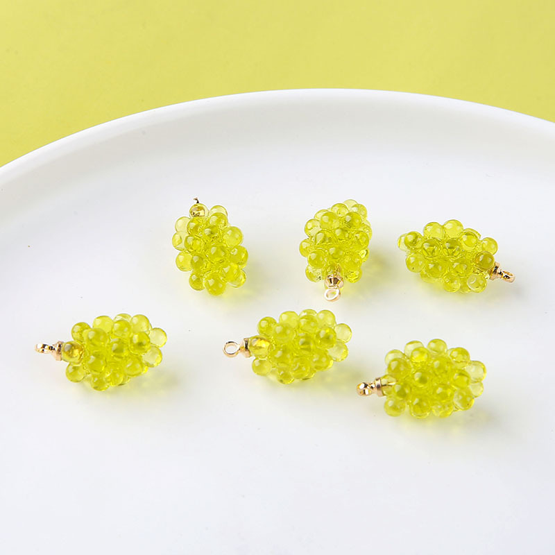 6pcs Cute Little Grapes Resin  - Resin Art Materials Wholesale recension och pris