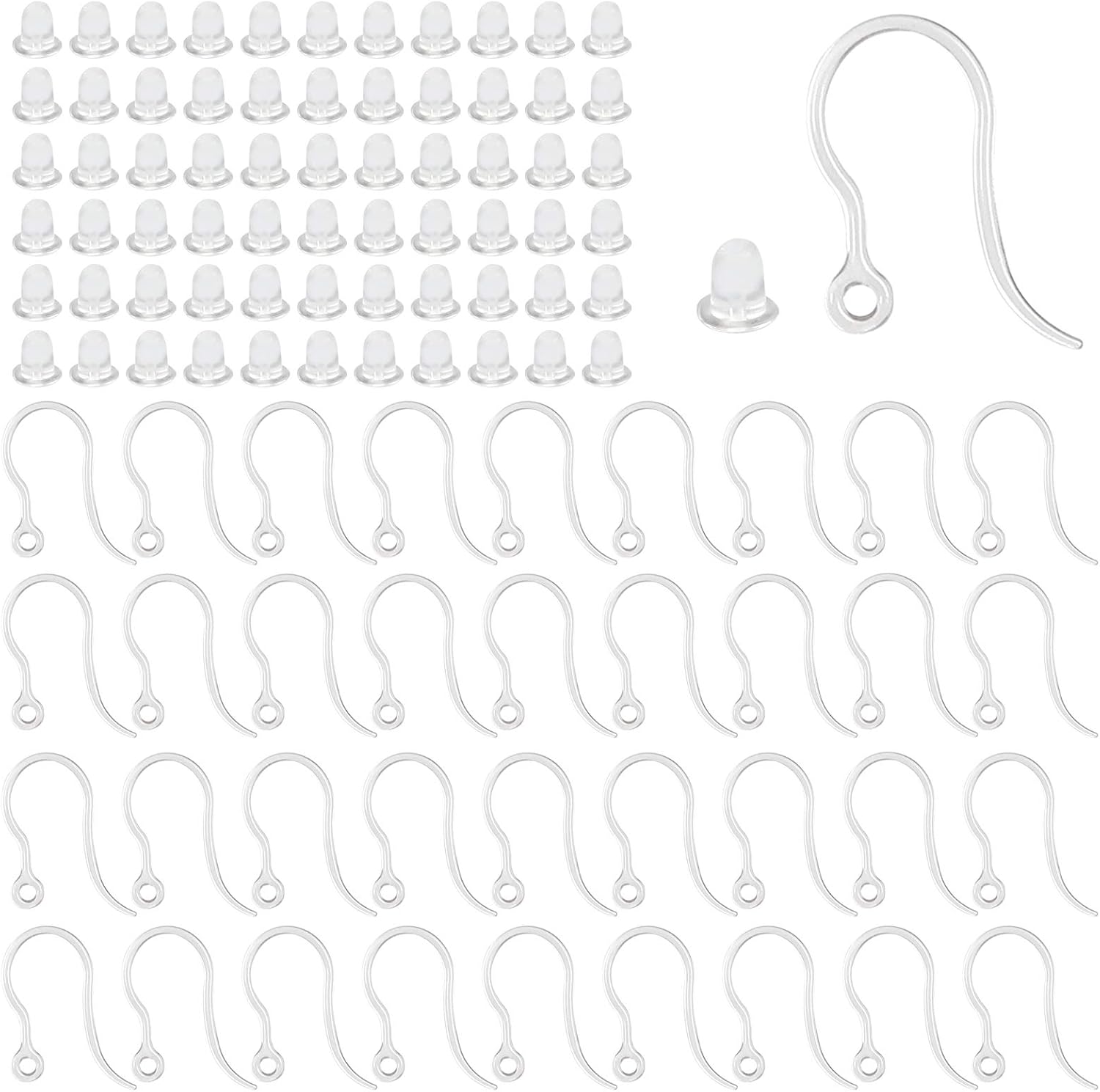 40pcs Clear Plastic Earring Ho - Resin Art Diy Kit recension och pris
