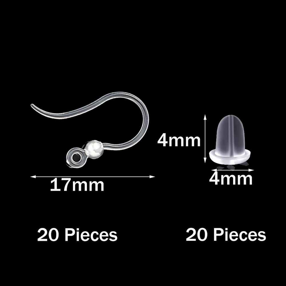 40pcs Clear Plastic Earring Ho - Resin Art Diy Kit recension och pris