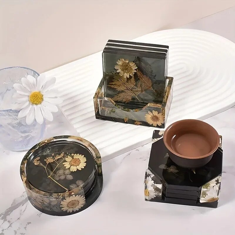 Coaster Resin Molds Set Includ - Resin Art Equipment recension och pris