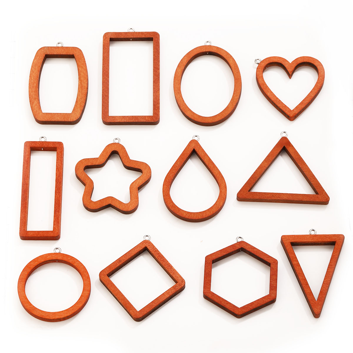 10PCS Triangle Rectangle Wood  - Resin Art Materials Wholesale recension och pris