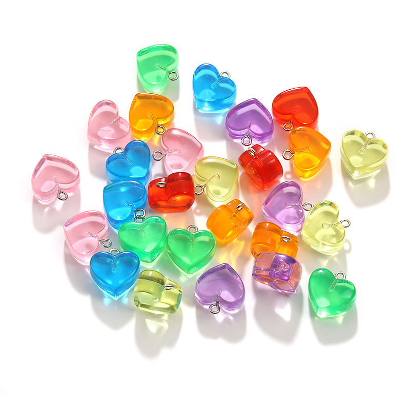 10pcs 15x18MM Multicolor Trans - Resin Art Necklace recension och pris