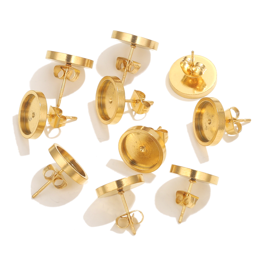 10pcs Stainless Steel Gold Ear - Resin Art Materials Wholesale recension och pris