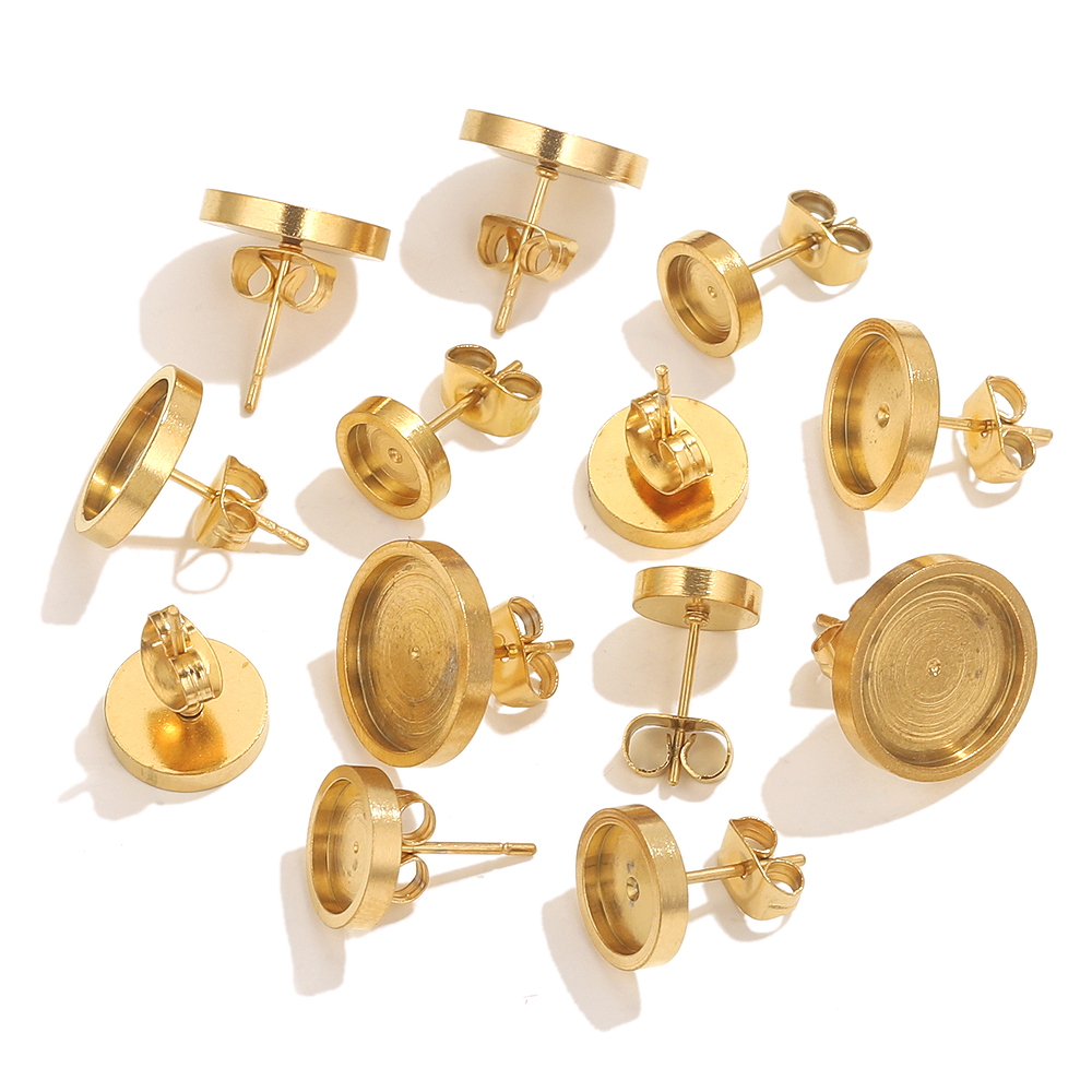 10pcs Stainless Steel Gold Ear - Resin Art Materials Wholesale recension och pris
